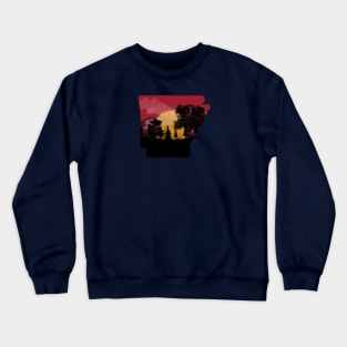 Arkansas Sunset (NO distress) Crewneck Sweatshirt